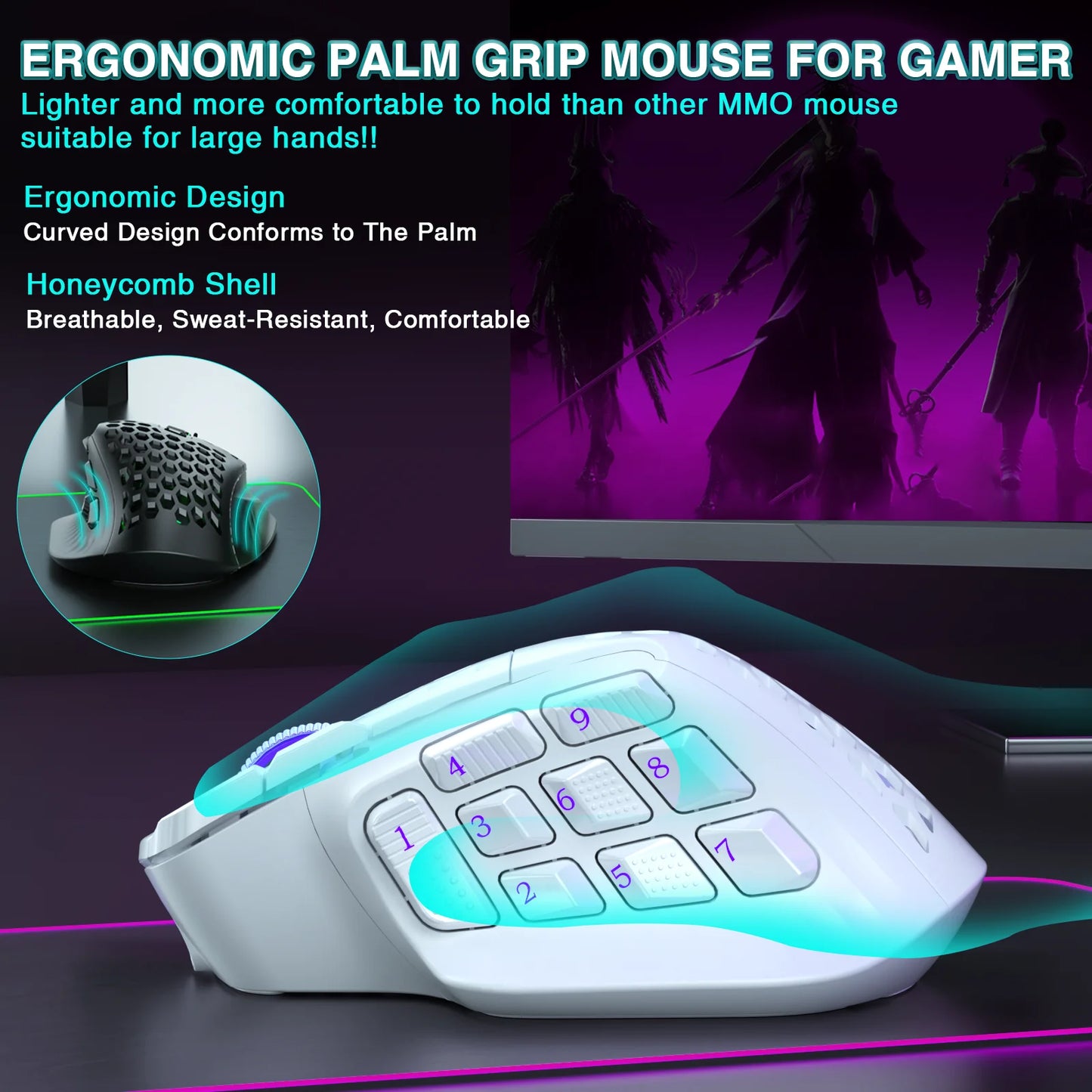 Rato Sem Fio Gamer (Bluetooth)