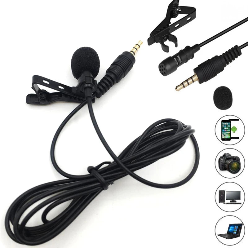 Mini Microfone Externo com Fio