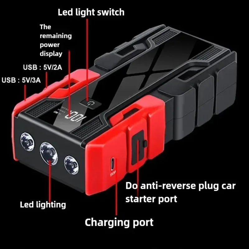 PowerBank com Cabos para Carro