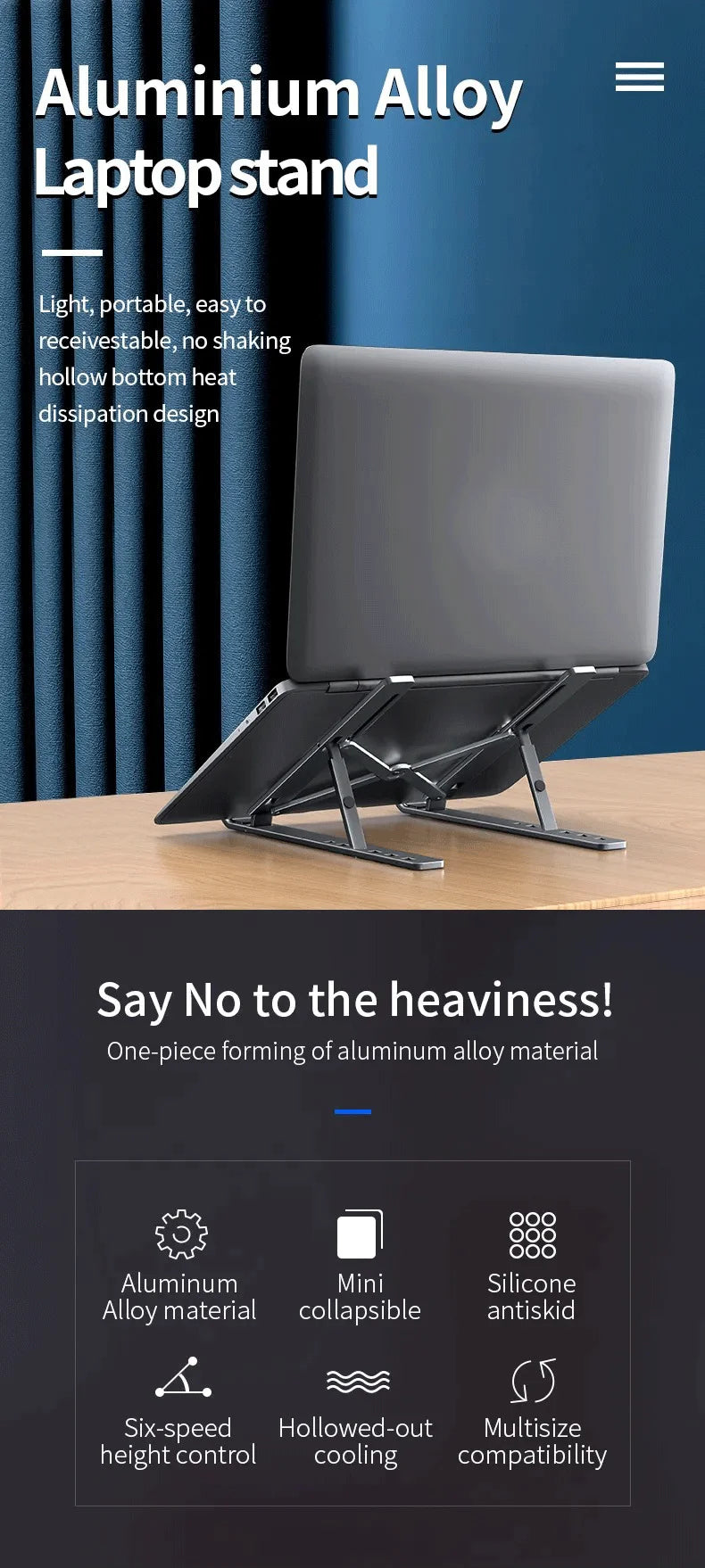Suporte Dobrável para Laptop