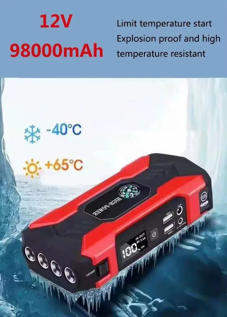 PowerBank com Cabos para Carro