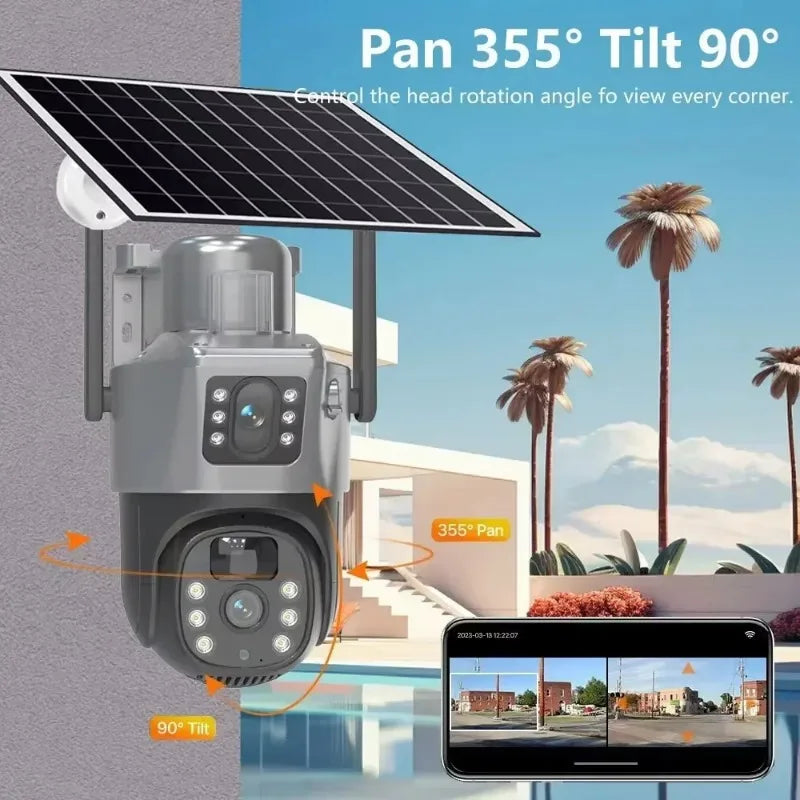 Câmera com Painel Solar