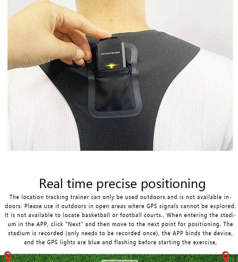 Action Tracer Futebol GPS Tracker, Mapa de Calor, Refletor, Coletes, Futebol