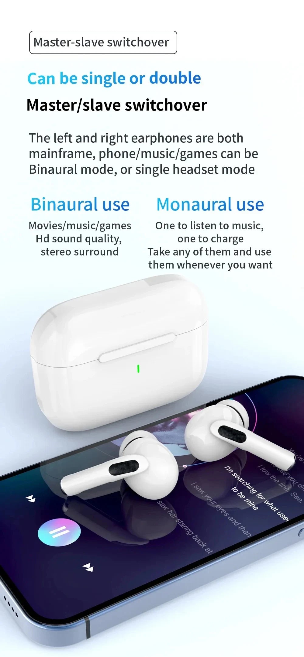 Fones de Ouvido Sem Fio (Bluetooth)