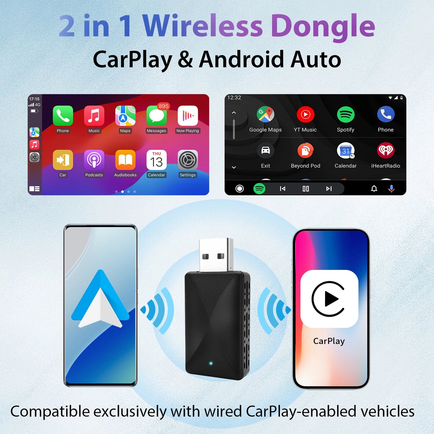 Adaptador CarPlay sem fio