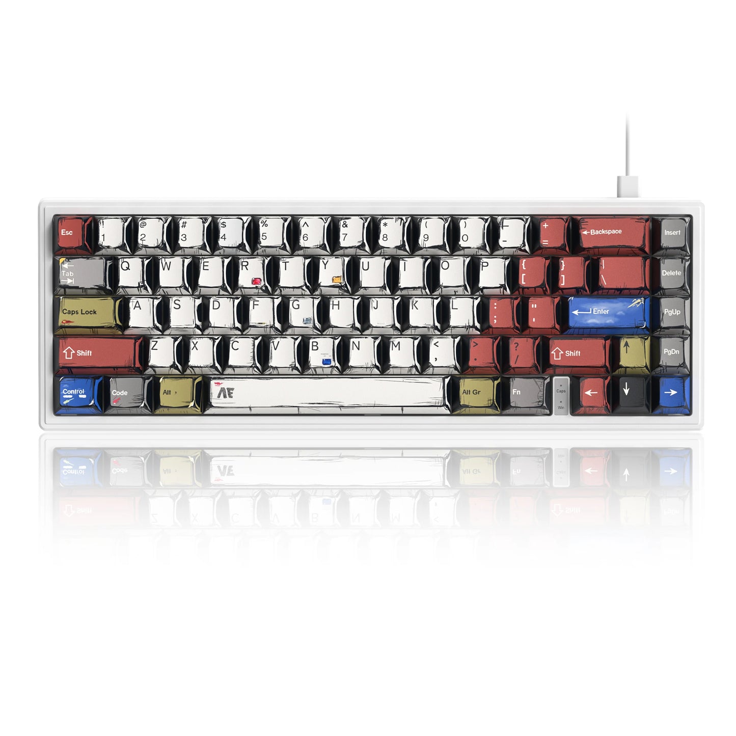 Teclado Mecânico 65% com RGB