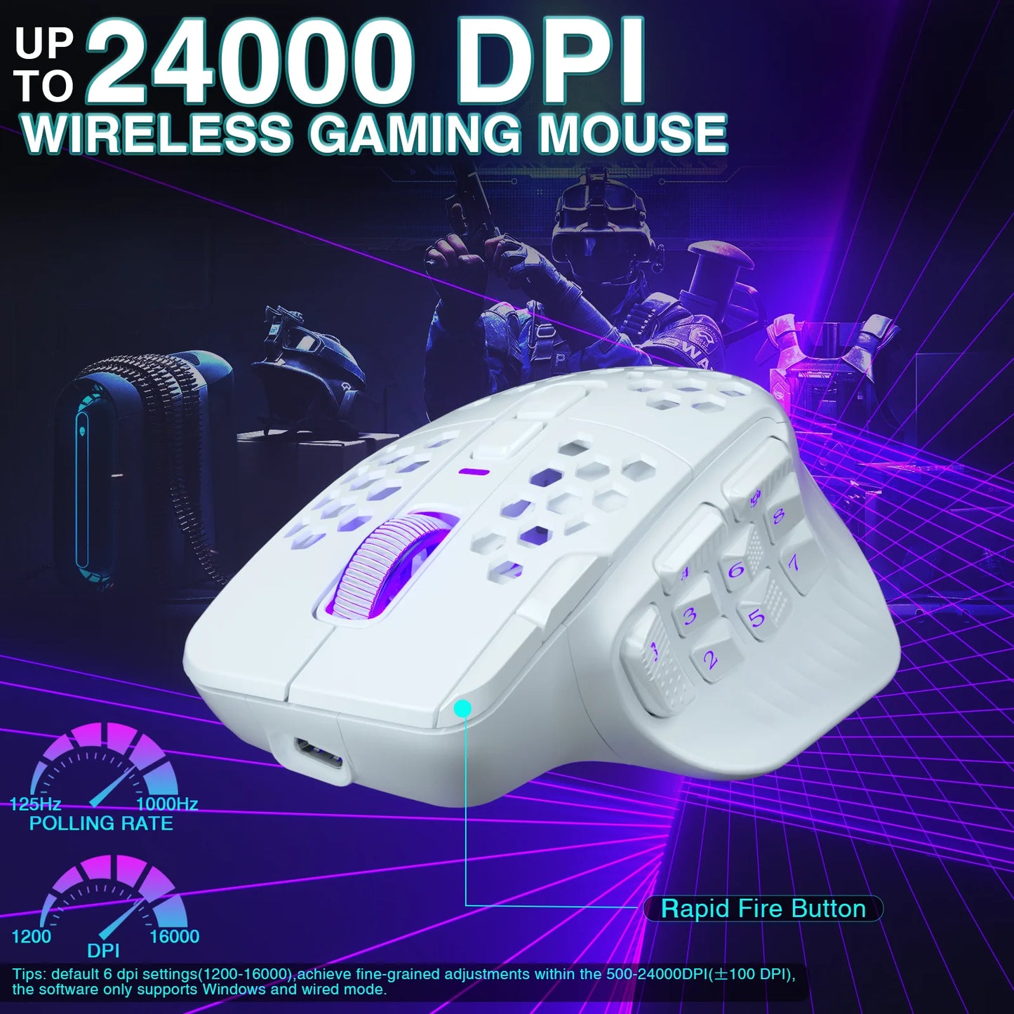 Rato Sem Fio Gamer (Bluetooth)