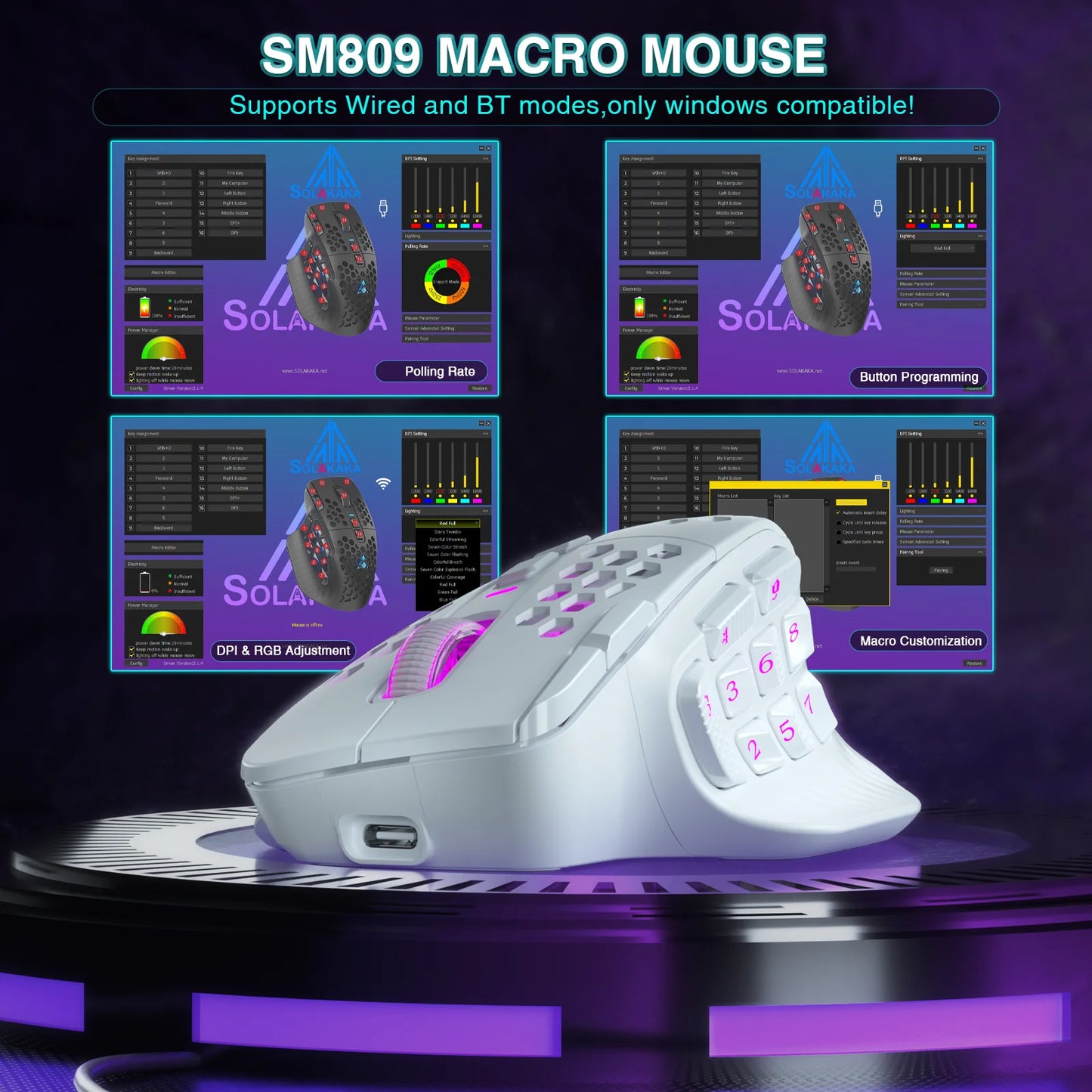 Rato Sem Fio Gamer (Bluetooth)