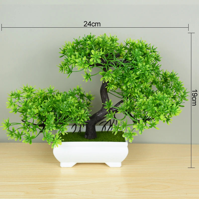 Plantas Artificiais Bonsai (Vaso Pequeno  de Árvore)