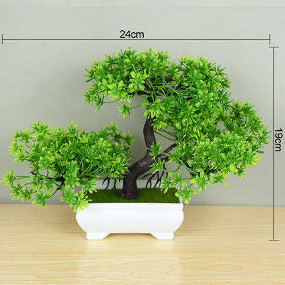 Plantas Artificiais Bonsai (Vaso Pequeno  de Árvore)