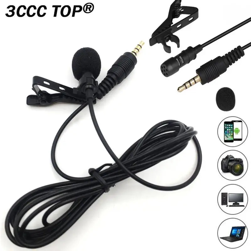Mini Microfone Externo com Fio