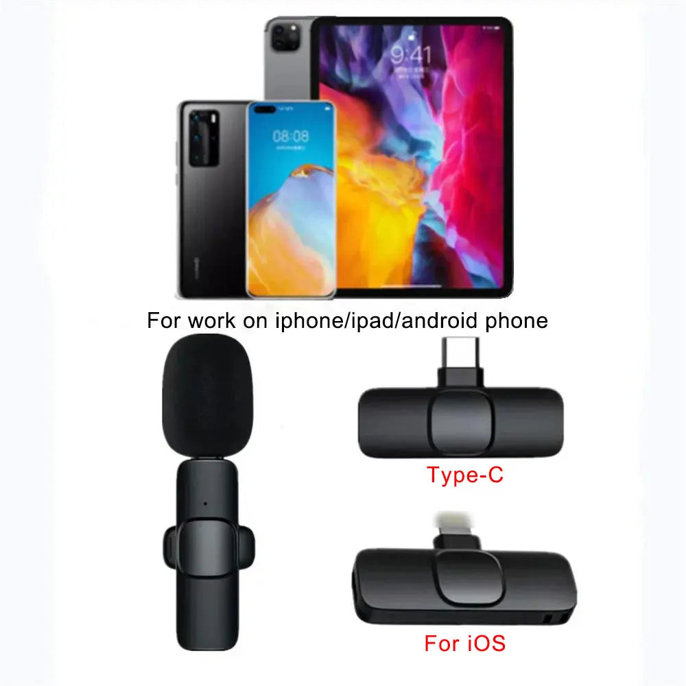 Microfone de Lapela sem Fio