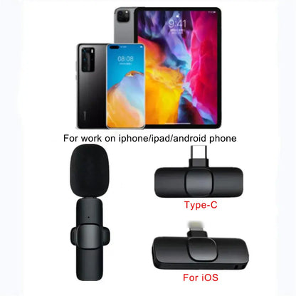 Microfone de Lapela sem Fio
