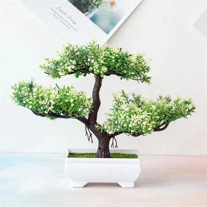 Plantas Artificiais Bonsai (Vaso Pequeno  de Árvore)