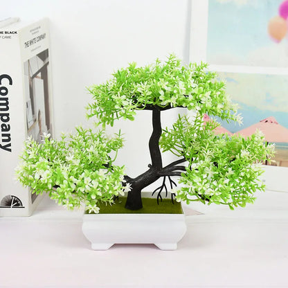 Plantas Artificiais Bonsai (Vaso Pequeno  de Árvore)