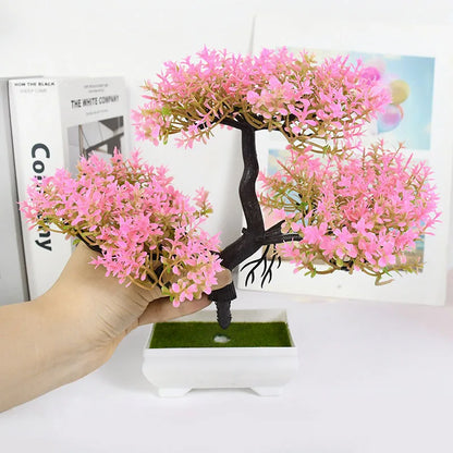 Plantas Artificiais Bonsai (Vaso Pequeno  de Árvore)