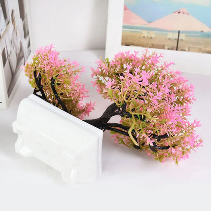 Plantas Artificiais Bonsai (Vaso Pequeno  de Árvore)