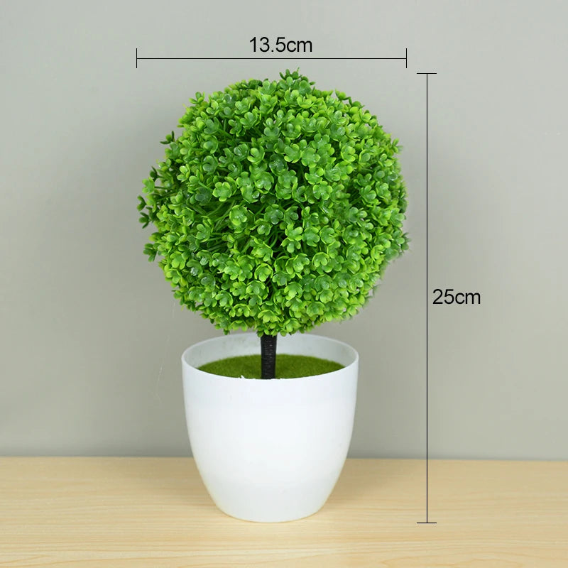 Plantas Artificiais Bonsai (Vaso Pequeno  de Árvore)