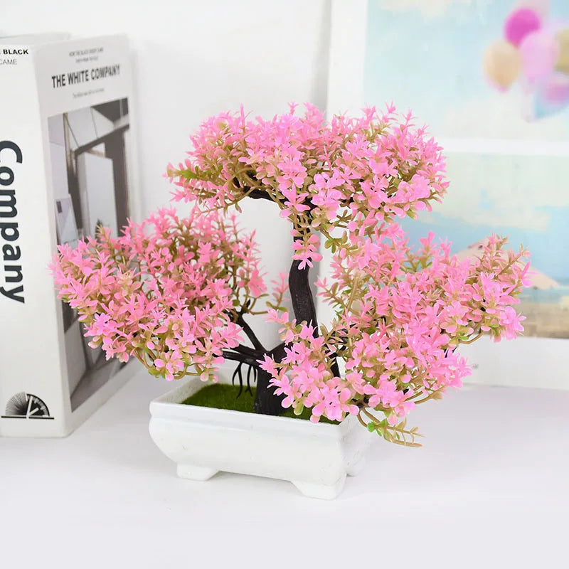 Plantas Artificiais Bonsai (Vaso Pequeno  de Árvore)