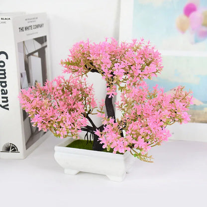 Plantas Artificiais Bonsai (Vaso Pequeno  de Árvore)