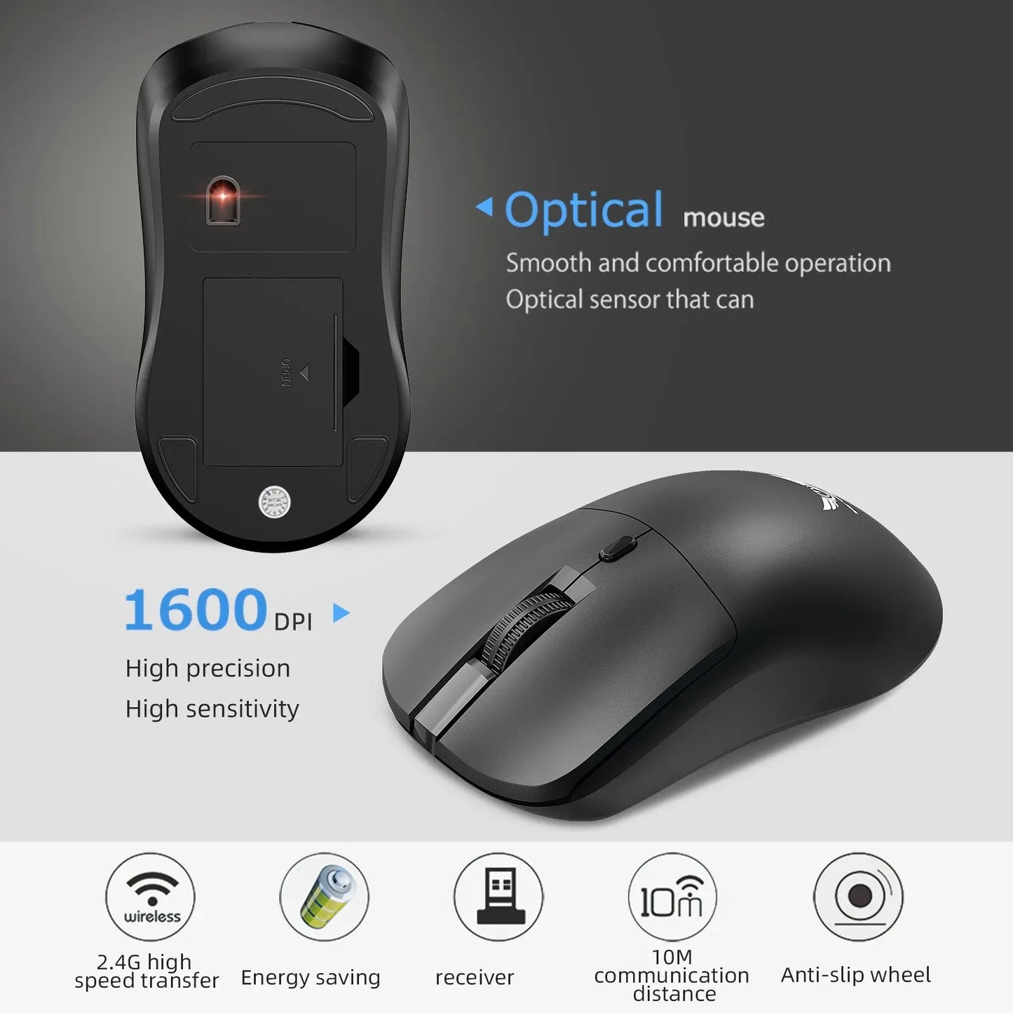 Mouse Gamer sem Fio