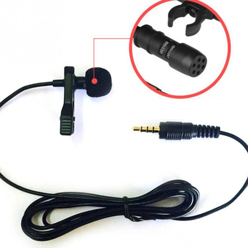 Mini Microfone Externo com Fio