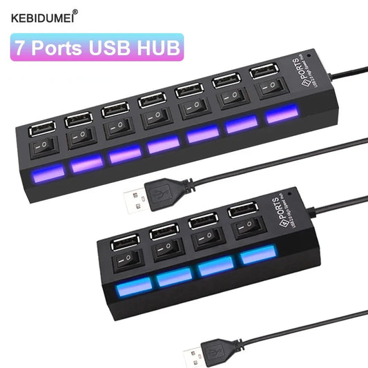 Tripla de USB com 4 Portas ou 7 Portas