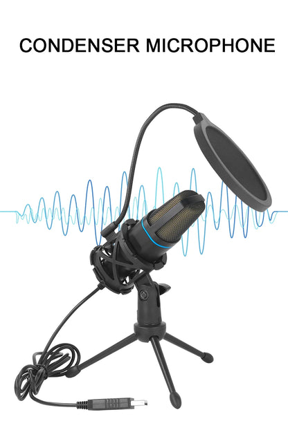 Microfone RGB com Fio