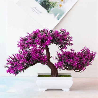 Plantas Artificiais Bonsai (Vaso Pequeno  de Árvore)