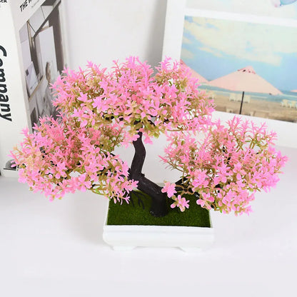 Plantas Artificiais Bonsai (Vaso Pequeno  de Árvore)