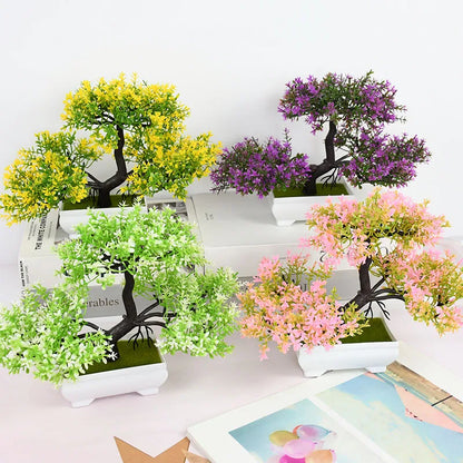 Plantas Artificiais Bonsai (Vaso Pequeno  de Árvore)