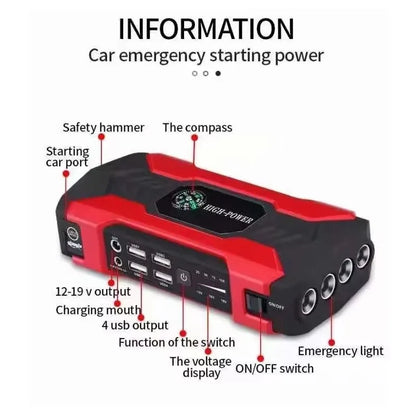 PowerBank com Cabos para Carro