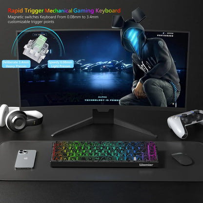 Teclado Mecânico 65% com RGB
