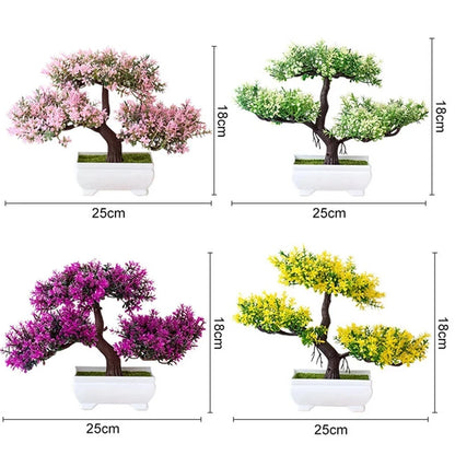 Plantas Artificiais Bonsai (Vaso Pequeno  de Árvore)