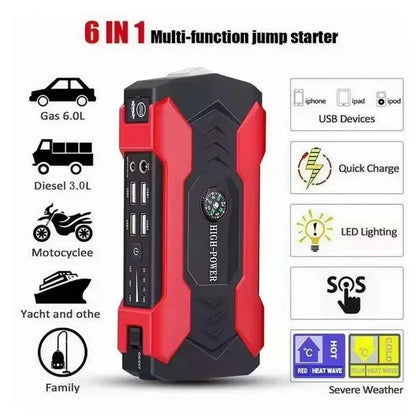 PowerBank com Cabos para Carro