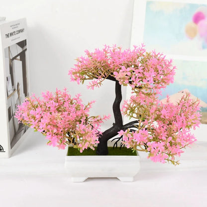 Plantas Artificiais Bonsai (Vaso Pequeno  de Árvore)