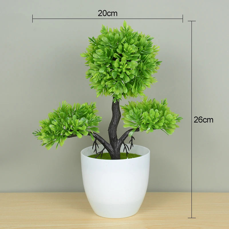 Plantas Artificiais Bonsai (Vaso Pequeno  de Árvore)