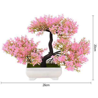 Plantas Artificiais Bonsai (Vaso Pequeno  de Árvore)
