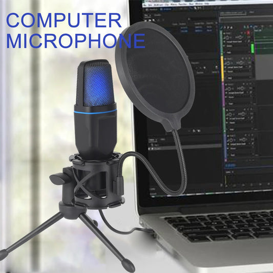Microfone RGB com Fio