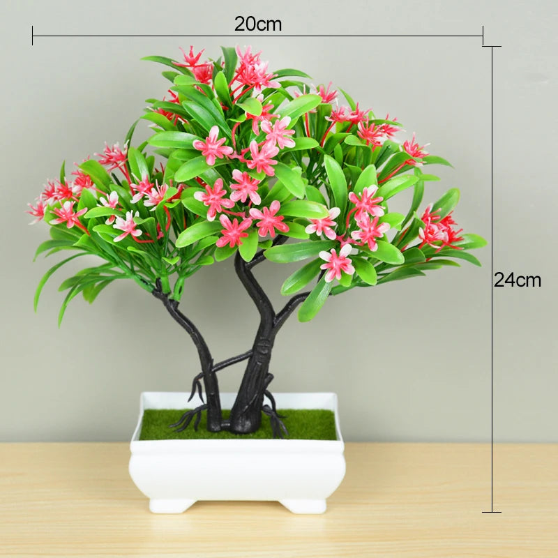 Plantas Artificiais Bonsai (Vaso Pequeno  de Árvore)