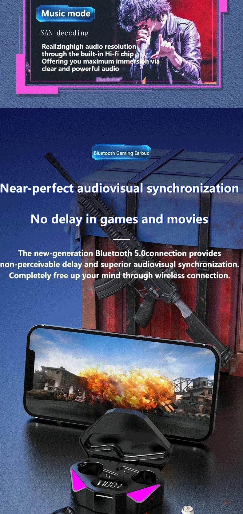 Fones de Ouvido Sem Fio (Bluetooth)