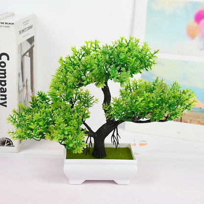 Plantas Artificiais Bonsai (Vaso Pequeno  de Árvore)