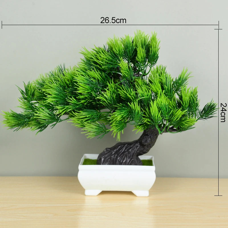 Plantas Artificiais Bonsai (Vaso Pequeno  de Árvore)